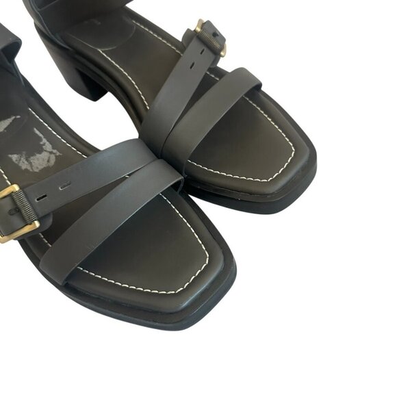 Rag & Bone Fallon Block Heel Sandals Shoes Strappy Buckle Grey Size 40 9.5 Women - Picture 12 of 13